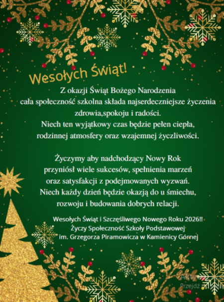 Życzenia świąteczne