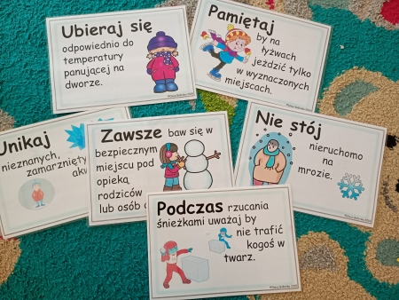 Bezpieczni podczas zimowych zabaw.